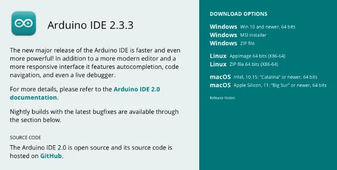 Arduino IDE Version Screenshot